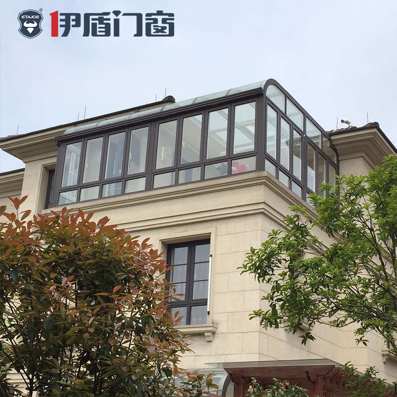 別墅陽光房-露臺陽光房-伊盾陽光房廠家-極簡輕奢