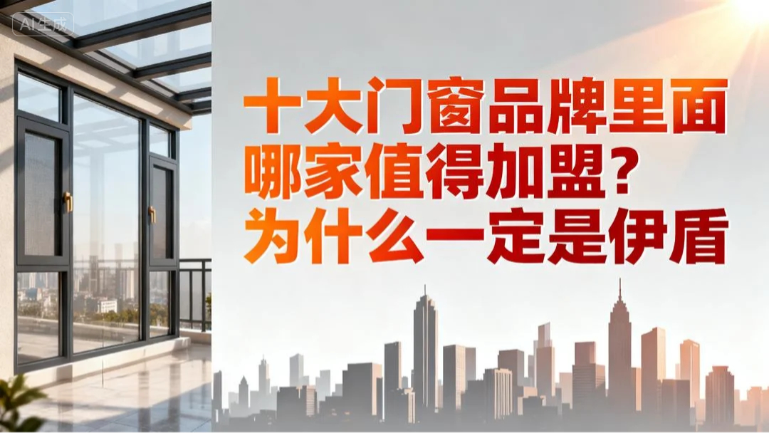 十大門窗品牌里面哪家值得加盟？為什么一定要選伊盾！